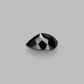 Turmalina preto natural 0,84ct, formato de pêra, opaco