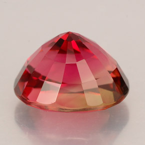 Turmalina vermelho natural 3,15ct, corte oval, VVS