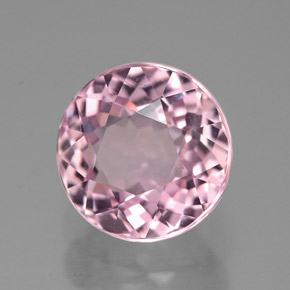Turmalina rosa natural 3,50ct, corte redondo, VVS-VS