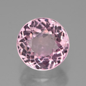 Turmalina rosa natural 3,50ct, corte redondo, VVS-VS