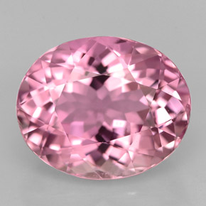 Turmalina rosa natural 5,10ct, corte oval, VS