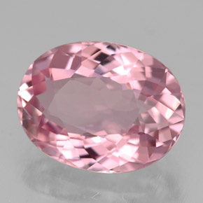 Turmalina rosa natural 3,49ct, corte oval, VVS