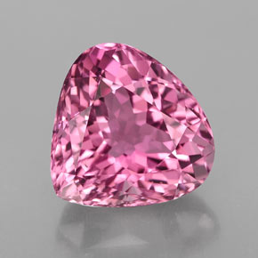 Turmalina rosa natural 4,47ct, formato de pêra, VVS-VS