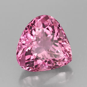 Turmalina rosa natural 4,47ct, formato de pêra, VVS-VS