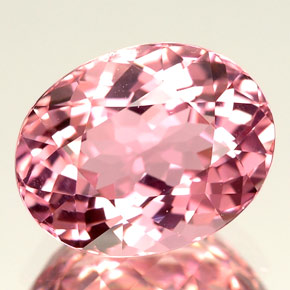 Turmalina rosa natural 3,85ct, corte oval, IF
