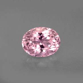 Turmalina rosa natural 3,09ct, corte oval, VVS-VS