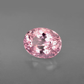 Turmalina rosa natural 3,09ct, corte oval, VVS-VS