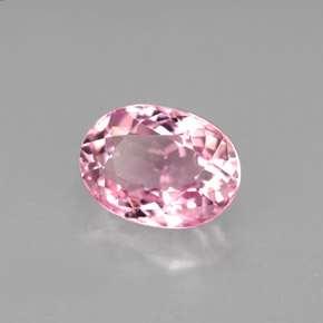 Turmalina rosa natural 2,73ct, corte oval, VVS-VS