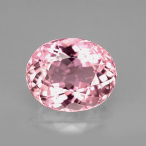 Turmalina rosa natural 4,43ct, corte oval, VVS-VS