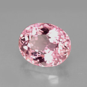 Turmalina rosa natural 4,43ct, corte oval, VVS-VS