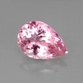 Turmalina rosa natural 2,90ct, formato de pêra, VS