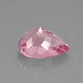 Turmalina rosa natural 2,90ct, formato de pêra, VS