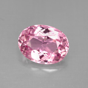 Turmalina rosa natural 3,18ct, corte oval, VS