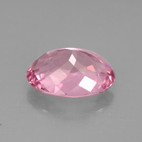 Turmalina rosa natural 3,18ct, corte oval, VS