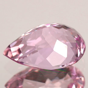 Turmalina rosa natural 1,85ct, formato de pêra, IF