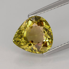 Turmalina multicolorido natural 2,35ct, formato de pêra, IF