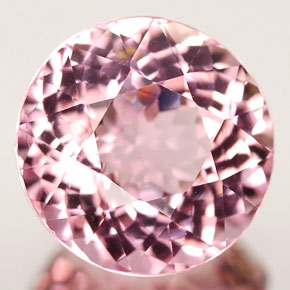 Turmalina rosa natural 2,76ct, corte redondo, VVS-VS