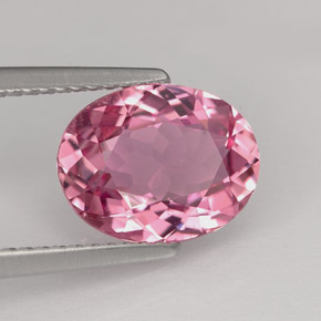 Turmalina rosa natural 2,40ct, corte oval, VVS