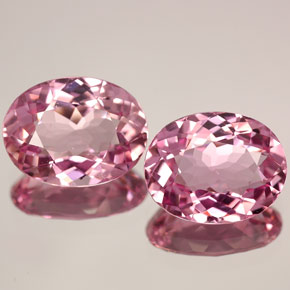 Pedras preciosas de turmalina rosa natural de  ct, corte oval, VVS-VS