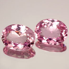 Pedras preciosas de turmalina rosa natural de  ct, corte oval, VVS-VS