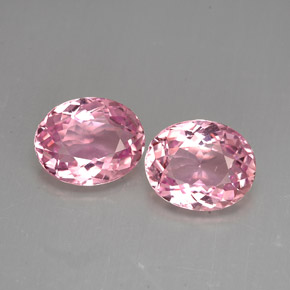 Pedras preciosas de turmalina rosa natural de  ct, corte oval, VVS-VS