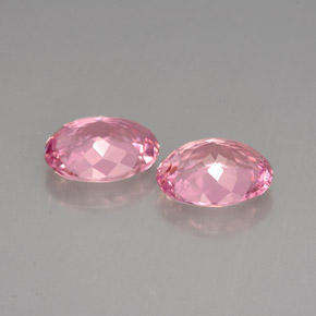 Pedras preciosas de turmalina rosa natural de  ct, corte oval, VVS-VS