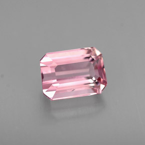 Turmalina rosa natural 0,94ct, corte esmeralda, VS-SI