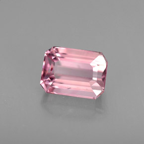 Turmalina rosa natural 0,94ct, corte esmeralda, VS-SI