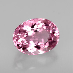 Turmalina rosa natural 1,69ct, corte oval, VVS