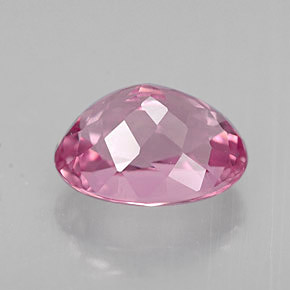 Turmalina rosa natural 1,69ct, corte oval, VVS