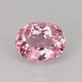 Turmalina rosa natural 2,63ct, corte oval, VVS
