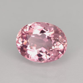 Turmalina rosa natural 2,63ct, corte oval, VVS