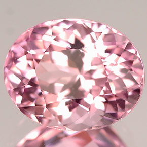 Turmalina rosa natural 2,55ct, corte oval, IF