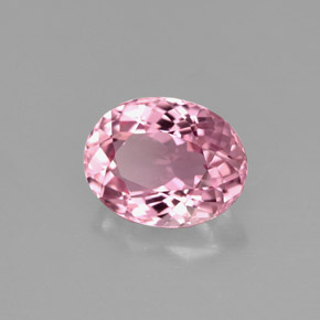 Turmalina rosa natural 1,62ct, corte oval, IF