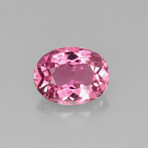 Turmalina rosa natural 1,55ct, corte oval, VS