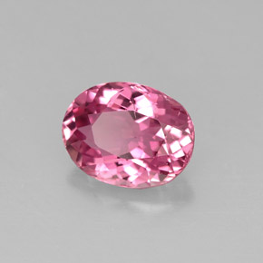 Turmalina rosa natural 1,55ct, corte oval, VS