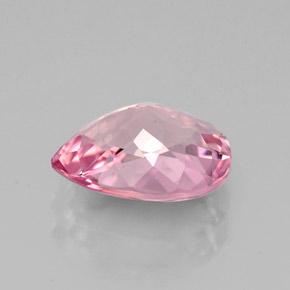 Turmalina rosa natural 1,77ct, formato de pêra, VVS-VS