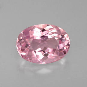 Turmalina rosa natural 2,19ct, corte oval, VVS