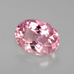 Turmalina rosa natural 2,19ct, corte oval, VVS