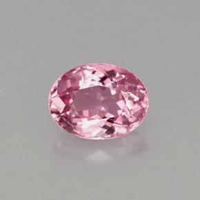 Turmalina rosa natural 1,42ct, corte oval, VVS