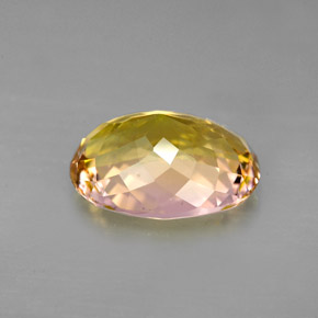 Turmalina multicolorido natural 3,94ct, corte oval, VVS