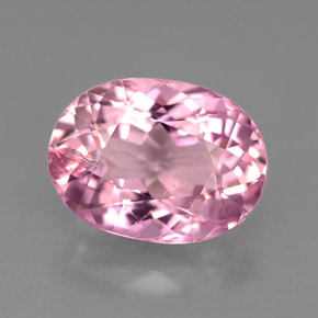 Turmalina rosa natural 3,95ct, corte oval, SI