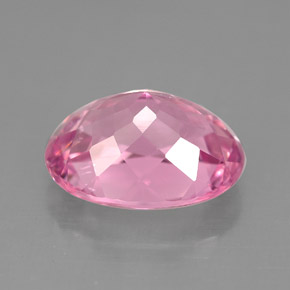 Turmalina rosa natural 3,95ct, corte oval, SI
