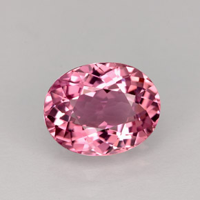 Turmalina rosa natural 2,24ct, corte oval, VVS