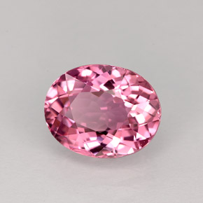Turmalina rosa natural 2,24ct, corte oval, VVS