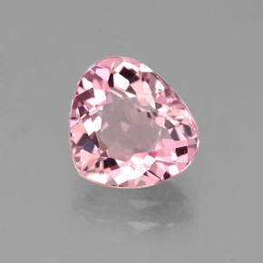 Turmalina rosa natural 1,82ct, formato de pêra, VVS