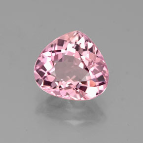 Turmalina rosa natural 1,82ct, formato de pêra, VVS