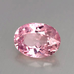 Turmalina rosa natural 2,79ct, corte oval, VS
