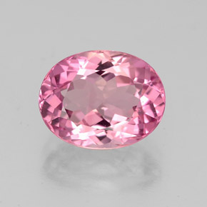 Turmalina rosa natural 3,25ct, corte oval, VVS-VS
