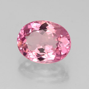 Turmalina rosa natural 3,25ct, corte oval, VVS-VS
